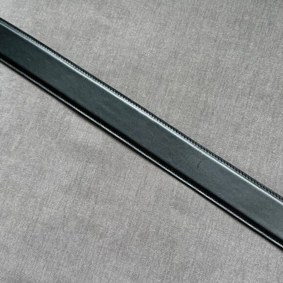 Khaite The Bruno Belt in Black Leather with Antique Silver One Size main image 10